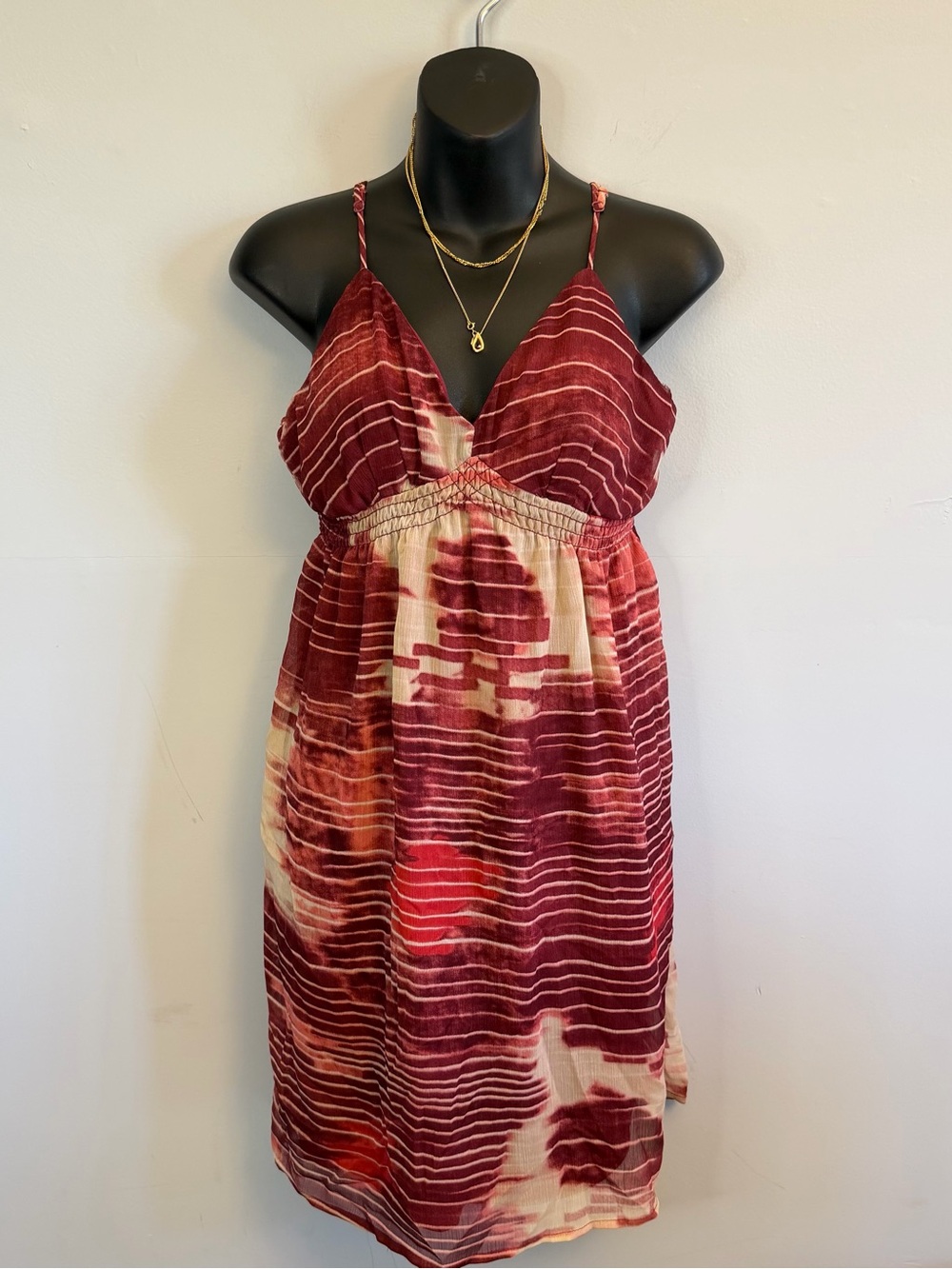 Boho Burgundy Midi Dress 🌹✨